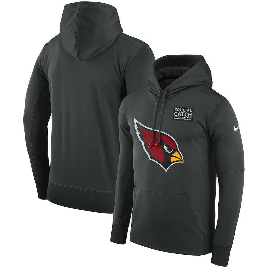 Men's Arizona Cardinals Anthracite Nike Crucial Catch Performance Hoodie,We sell and wholesale Men's Arizona Cardinals Anthracite Nike Crucial Catch Performance Hoodie on line form chian!
